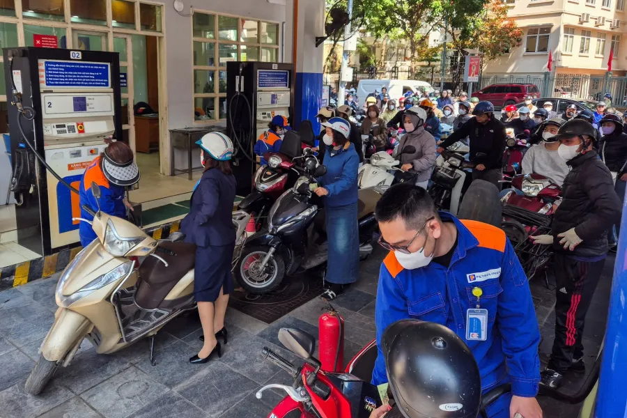 Vietnam gas station amid surging fuel prices