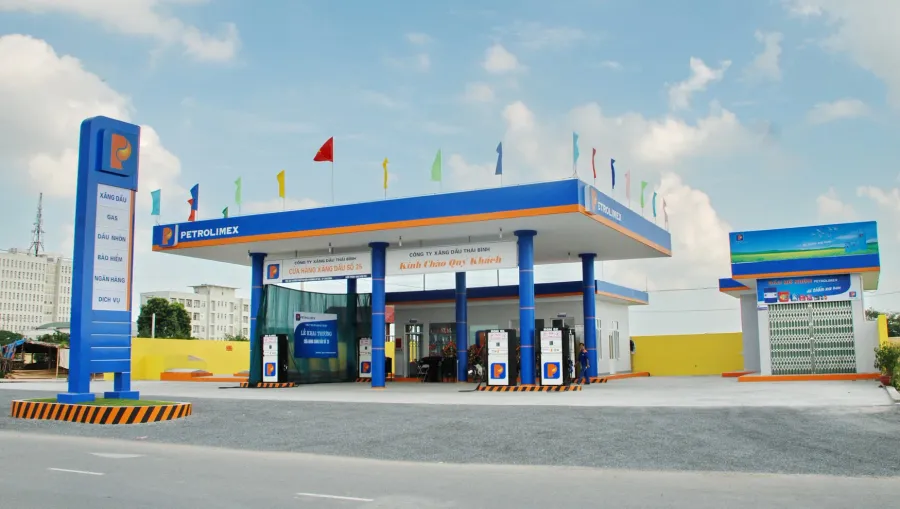 Petrolimex gas station in Vietnam