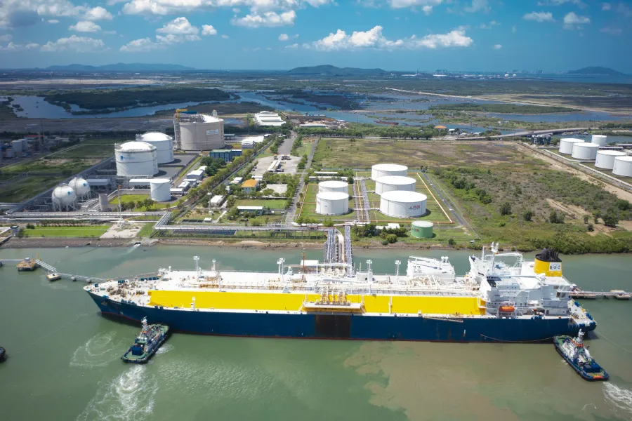 PV GAS LNG terminal — upstream operators capture Brent's gains directly