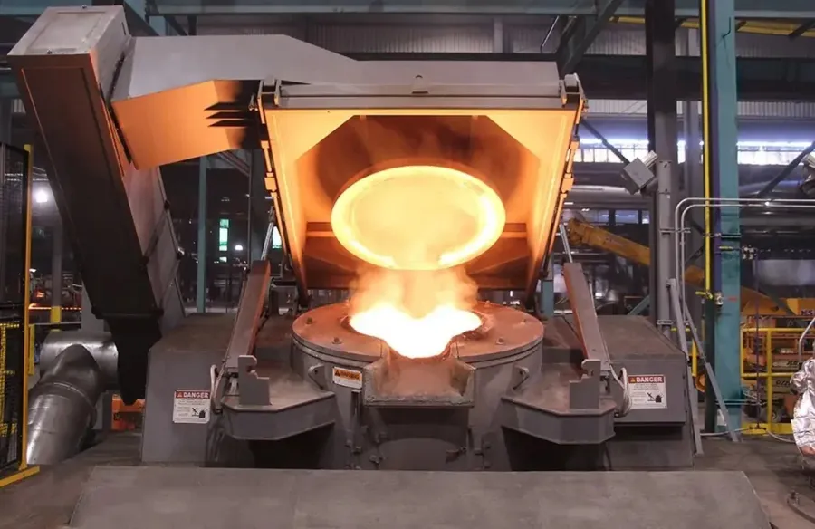 Electric arc furnace — EAF technology melting steel scrap