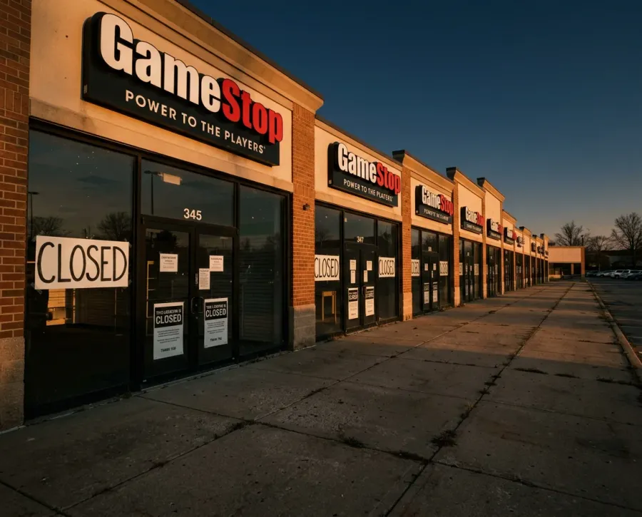 GameStop store closures during the restructuring