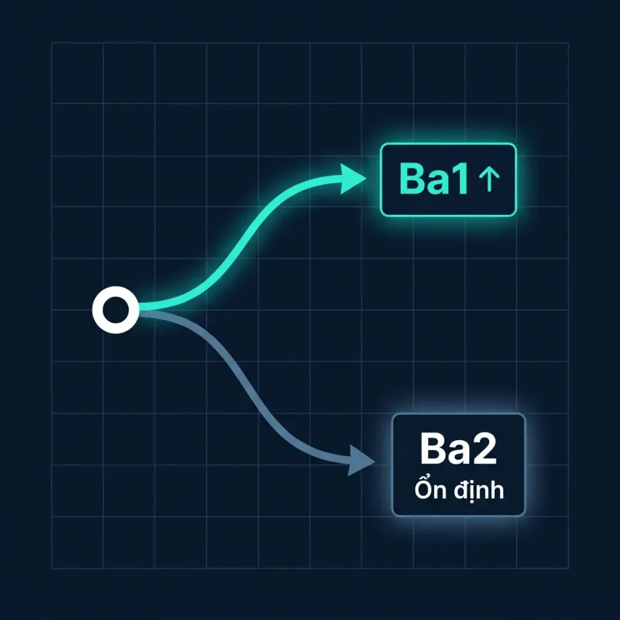 Two scenarios over the next 12-18 months: Ba1 or Ba2 Stable