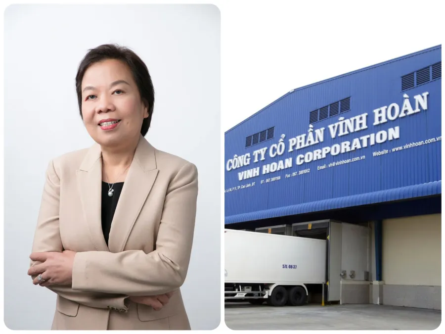 Ms. Truong Thi Le Khanh, Chairwoman of Vinh Hoan Corporation, at the company's headquarters in Dong Thap