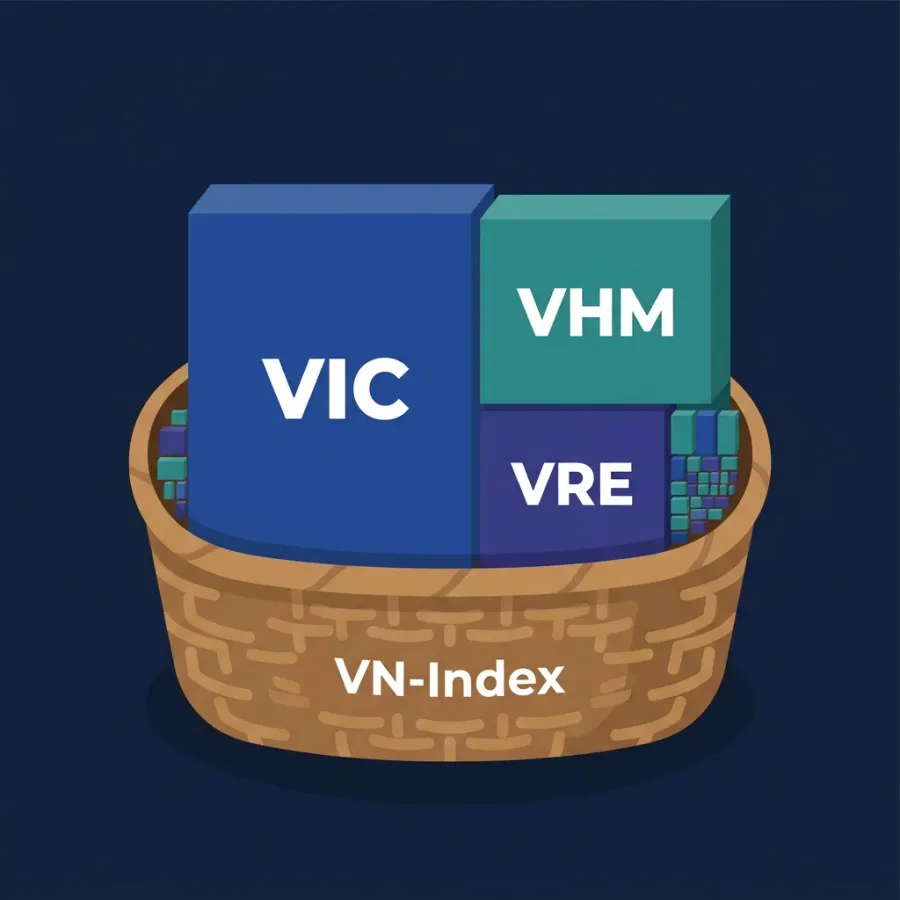 Vingroup's concentrated weight in the VN-Index basket