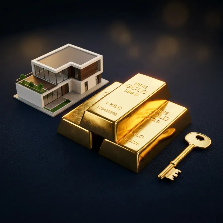 Gold bars, a house model, and keys: the essence of Vinhomes' gold-for-home offer