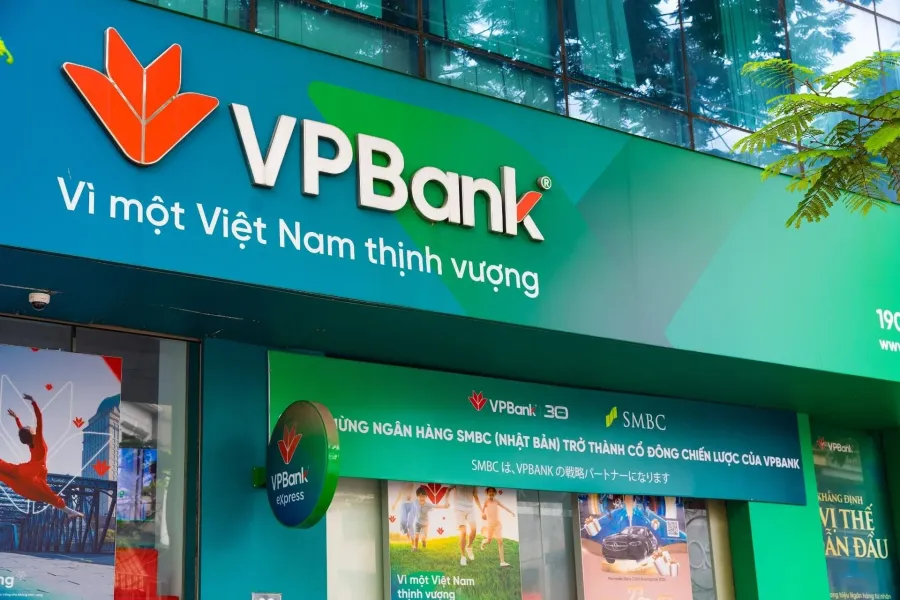 VPBank branch — one of many banks issuing large-scale bonds in May 2026