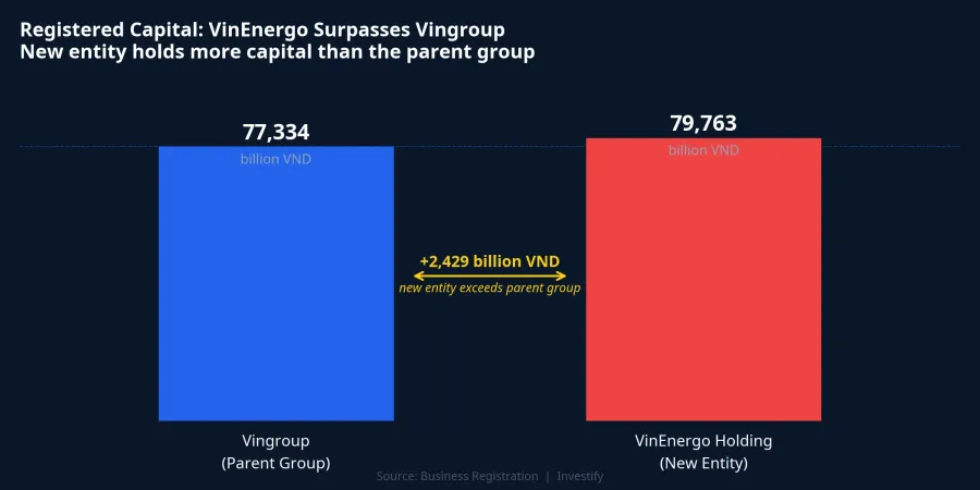 VinEnergo Holding vs. Vingroup: Registered Capital Comparison