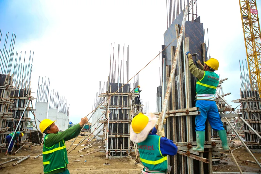 Social housing construction site