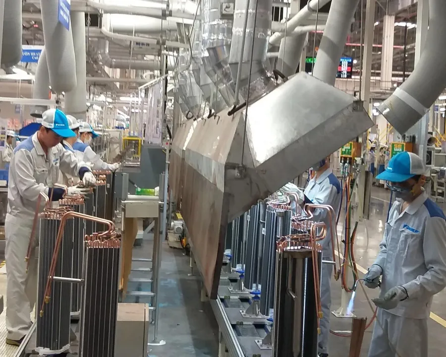 Factory production line in Vietnam