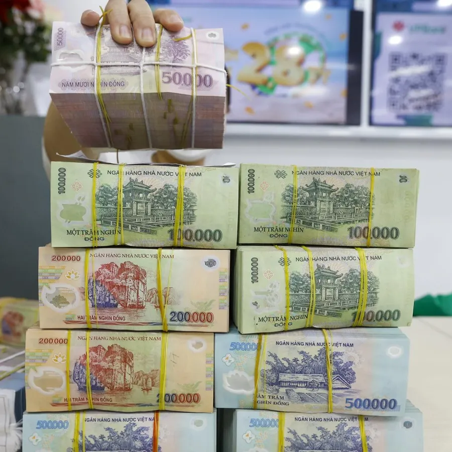 Cash inside the banking system