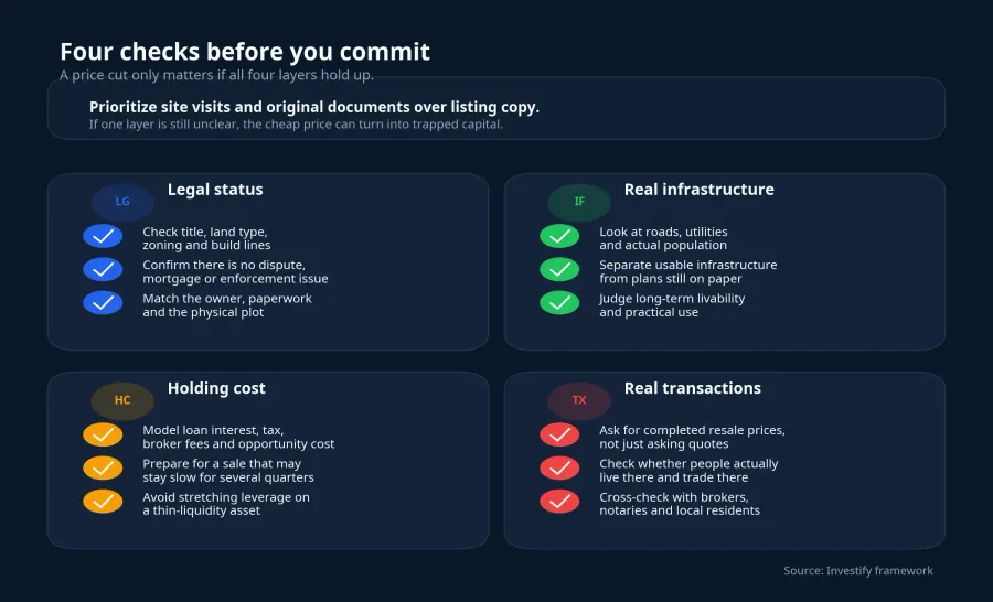 Checklist before committing capital
