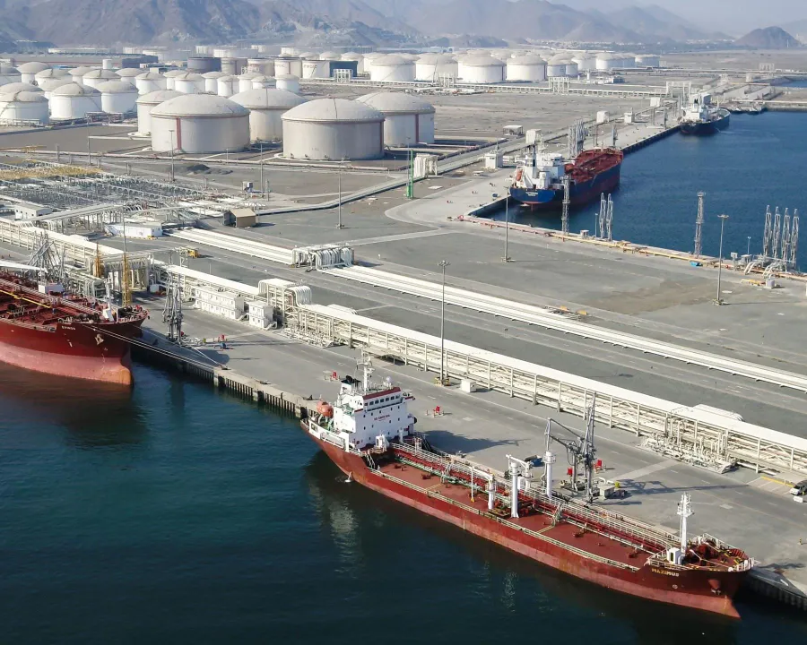 Fujairah port in the UAE