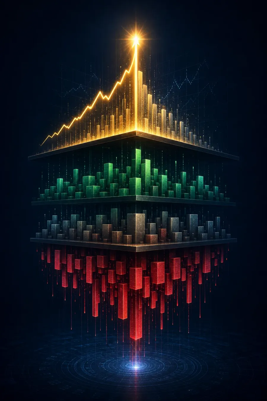 Illustration of a record index with uneven breadth underneath
