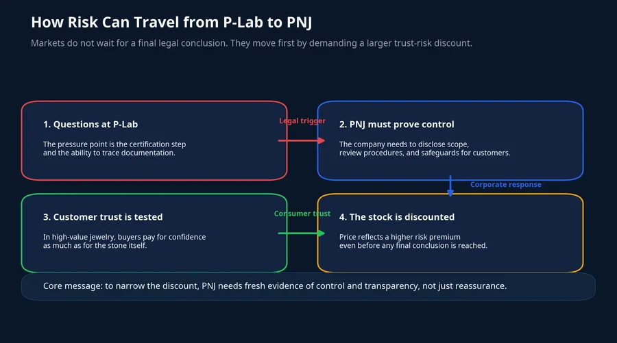 How risk can travel from P-Lab to PNJ