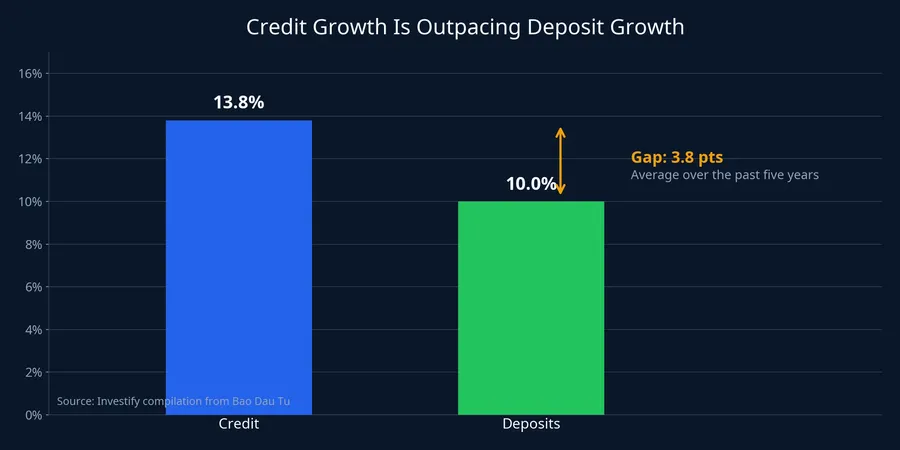 Credit growth versus deposit growth