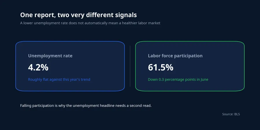 Two labor-market signals in the same report