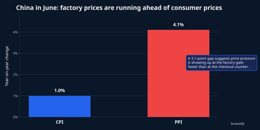China CPI and PPI in June