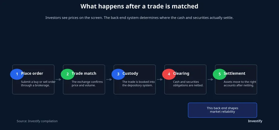What happens after a trade is matched