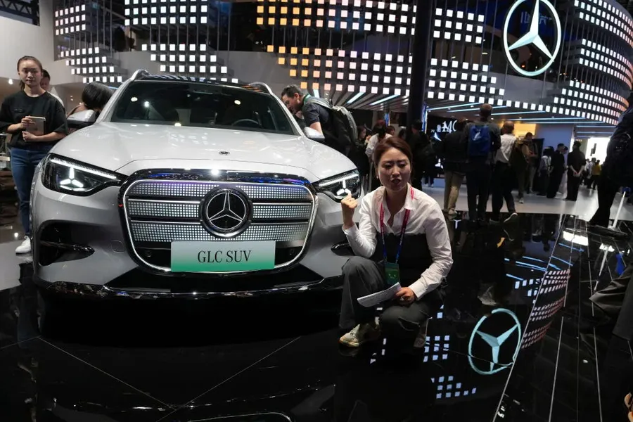 Mercedes-Benz vehicle at an auto show in China