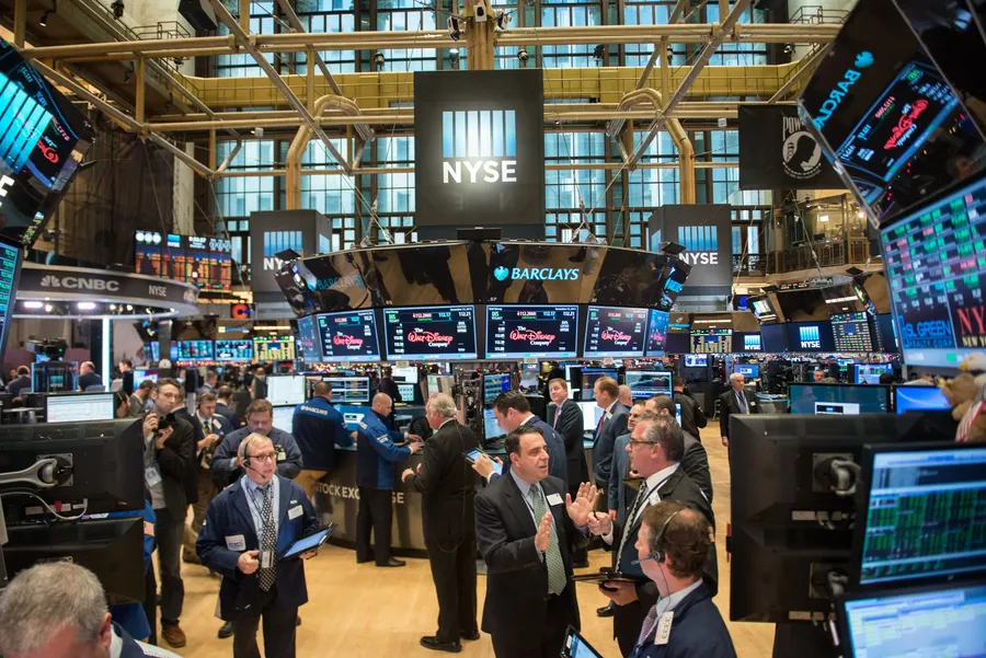 Trading activity at the New York Stock Exchange