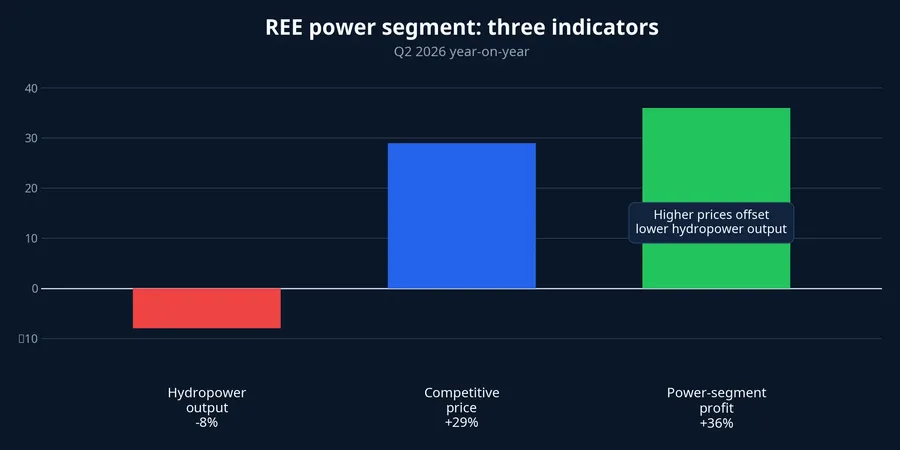 REE power segment indicators in the second quarter