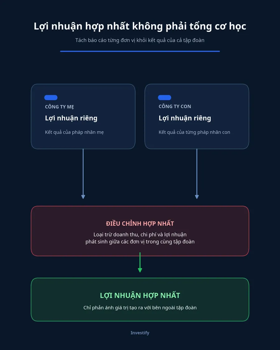 Diagram distinguishing standalone and consolidated accounts