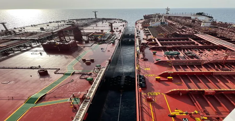 Oil tankers on an alternative shipping route