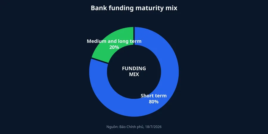 Bank funding maturity mix