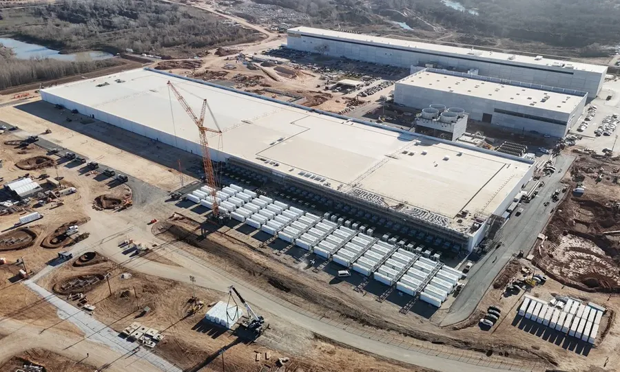 Tesla factory infrastructure and energy-storage systems