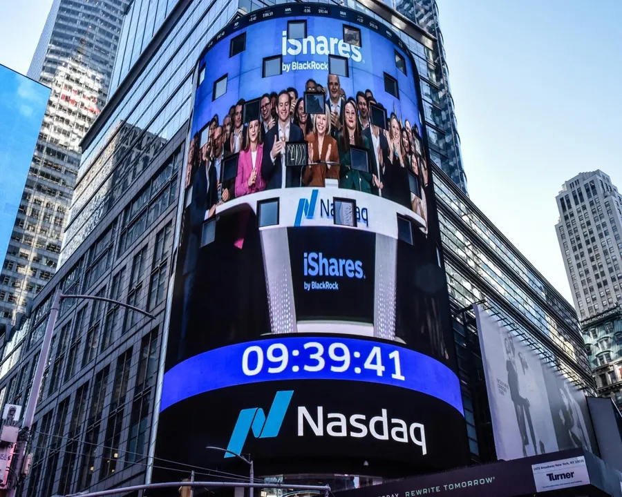Nasdaq display in Times Square