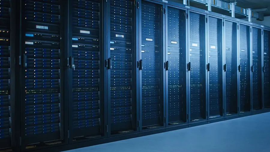 Server racks in a data centre