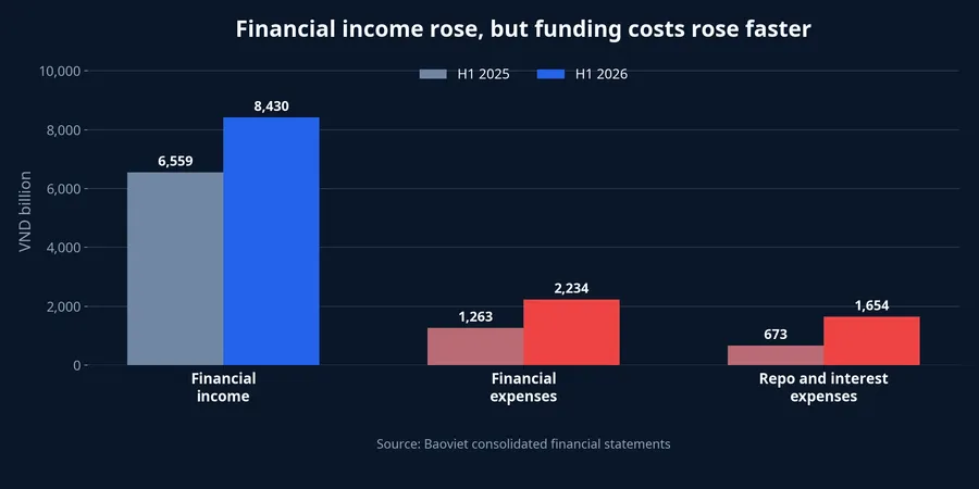 BVH financial income and financial expenses