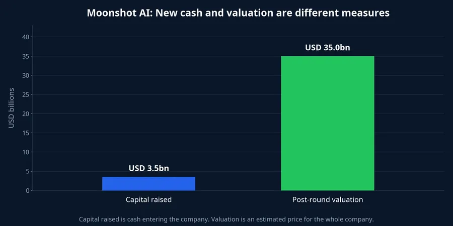 Moonshot AI funding and valuation comparison