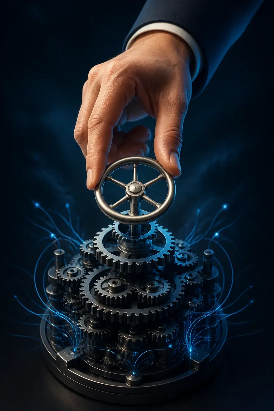Illustration of delegating portfolio operations to a professional process