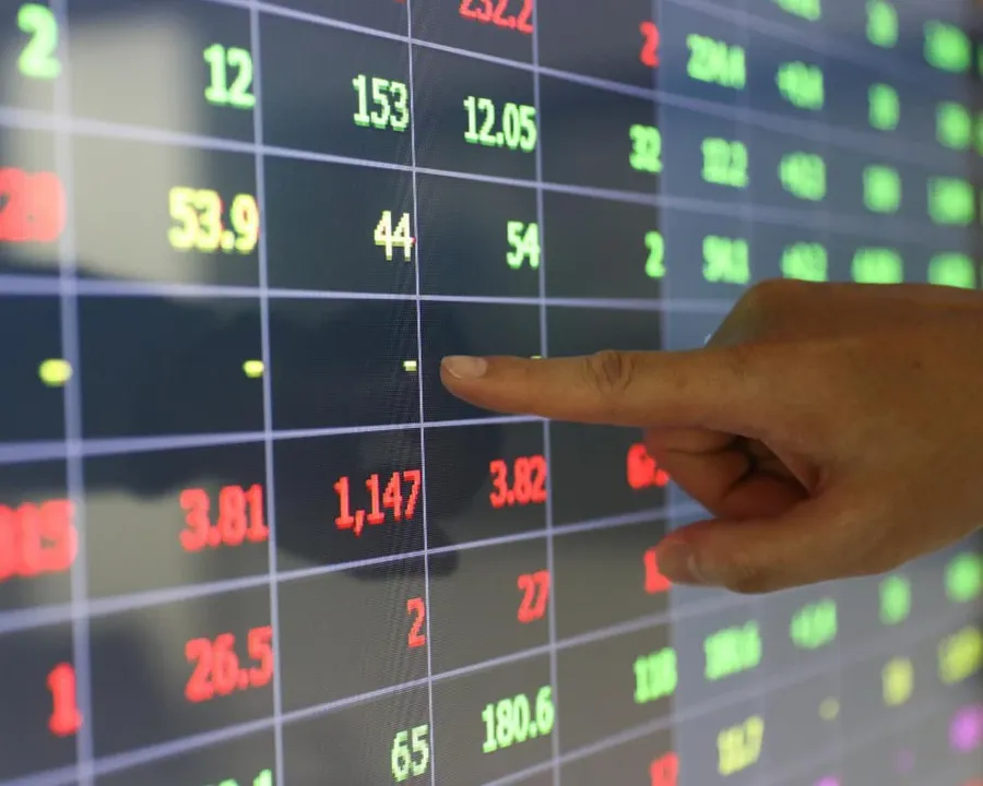 Vietnamese stock trading board