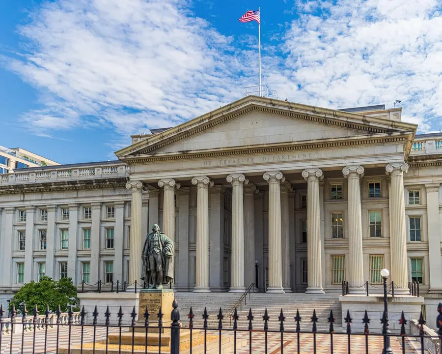 US Treasury Department headquarters in Washington D.C.