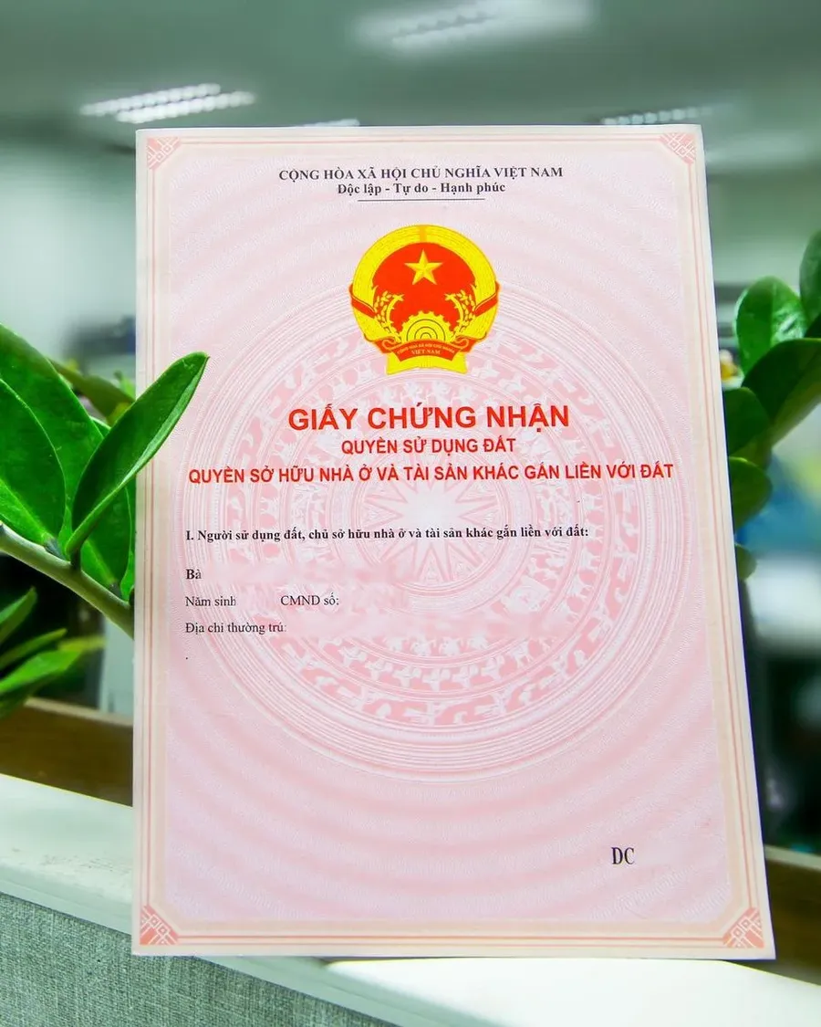 Vietnamese land-use rights certificate