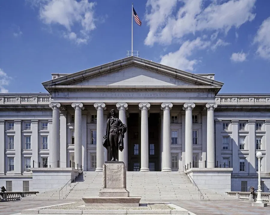 US Treasury headquarters in Washington DC