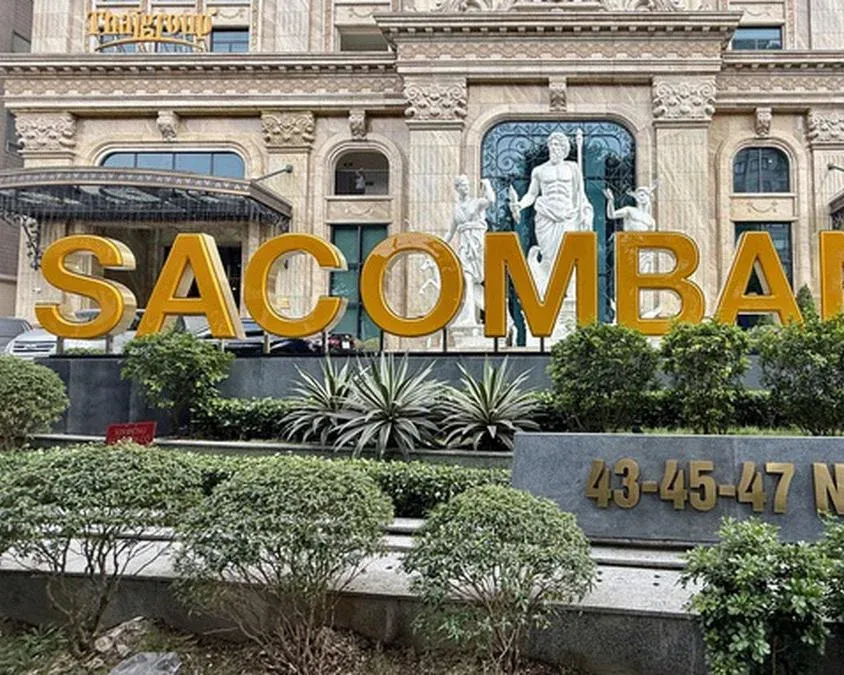 Sacombank headquarters, which ran three 10%-a-year bond issuances in July