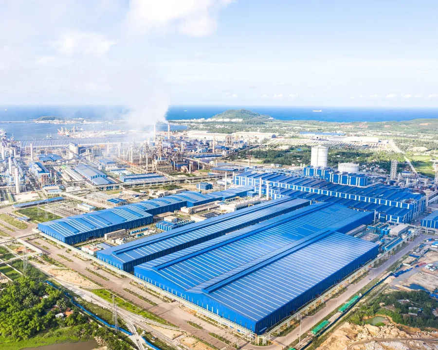 Hoa Phat's Dung Quat steel complex, a company with a 55% free-float ratio