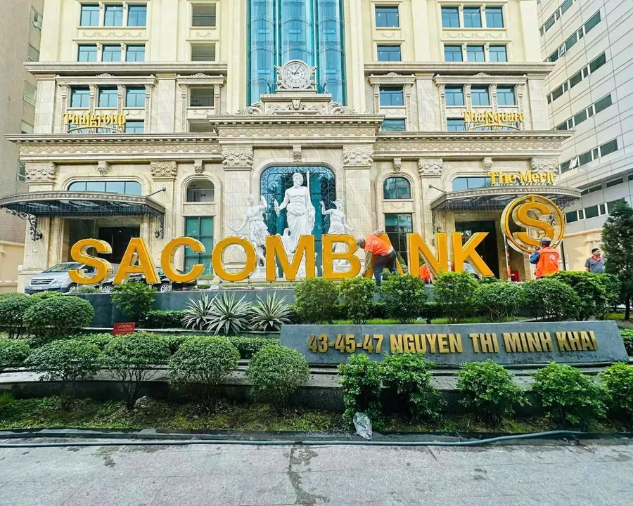 Sacombank headquarters signage