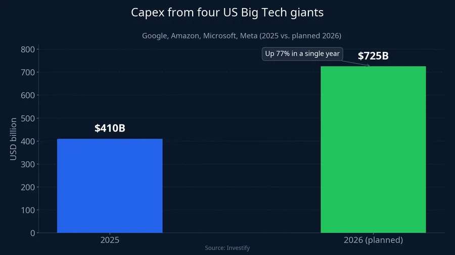 Capex from four US Big Tech giants