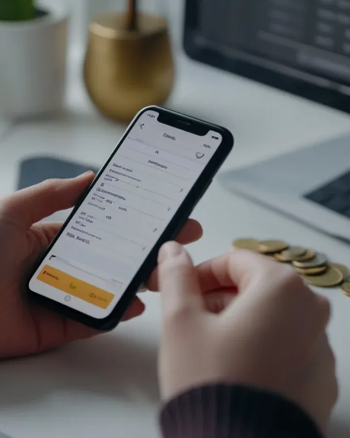 Individual investor checking a stock trading app on their phone