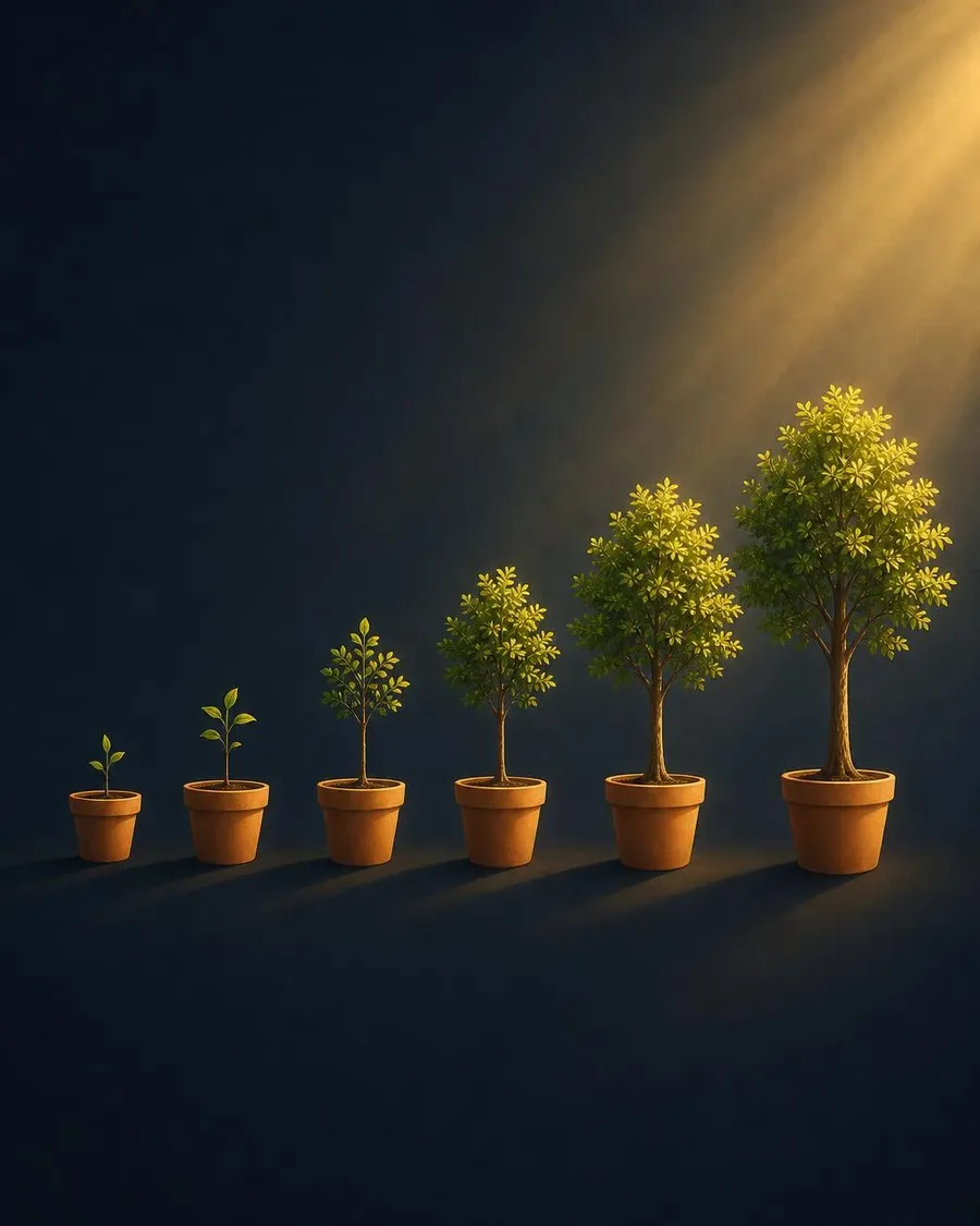 Retirement compounding: the longer the time horizon, the larger the balance grows