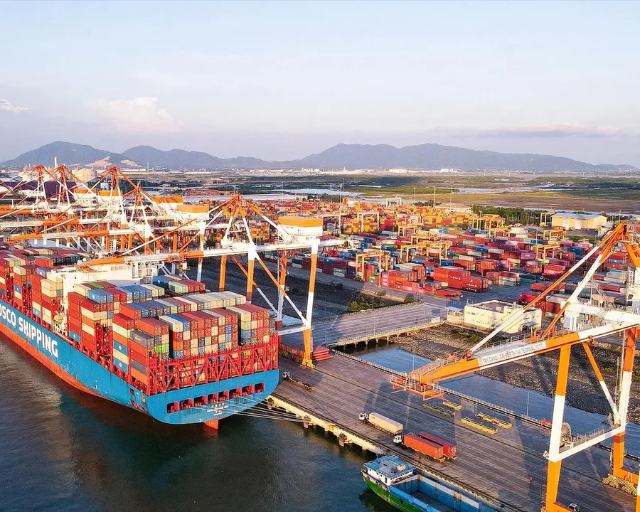 Vietnamese export container port