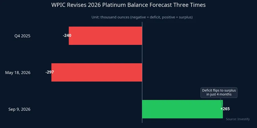 WPIC has revised its 2026 platinum balance forecast three times, from deficit to surplus