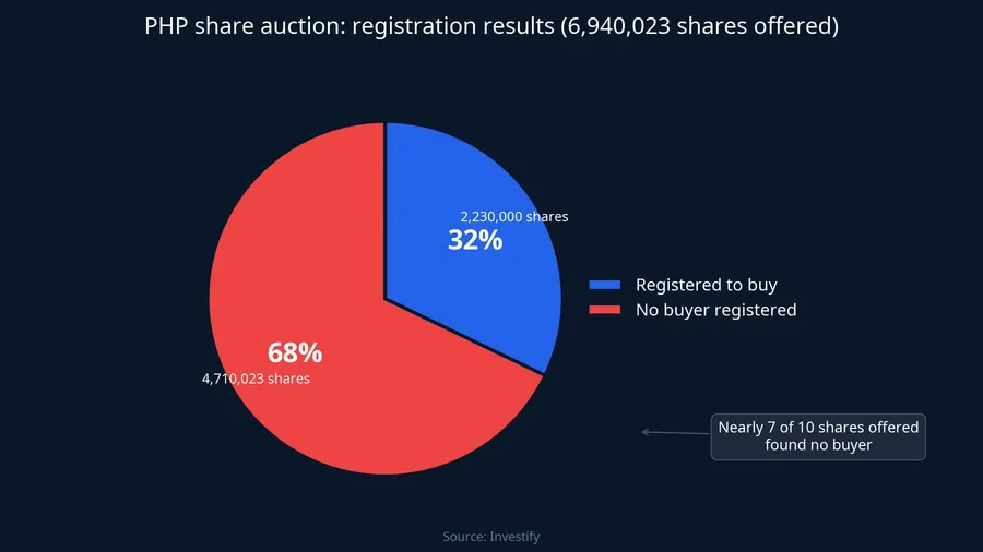 Registration results for the PHP share block