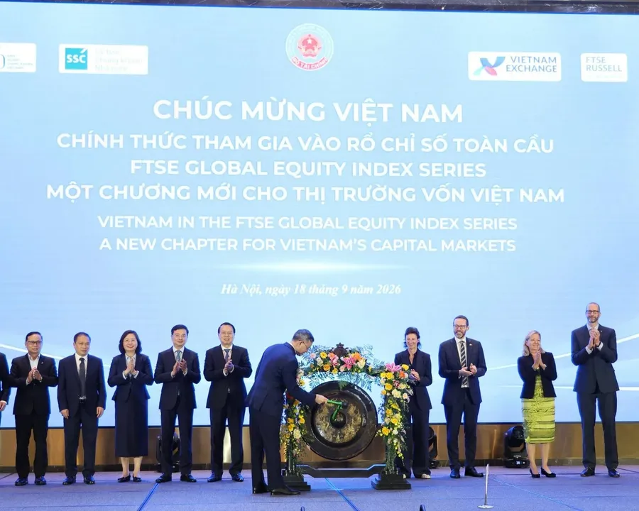 Ceremony marking Vietnam's official entry into the FTSE Global Equity Index Series