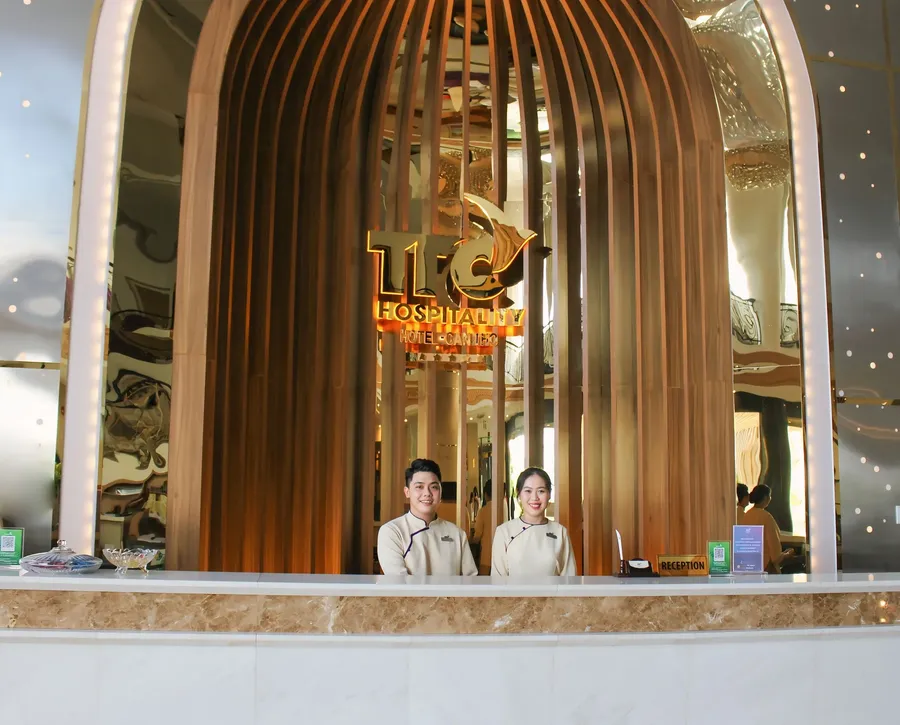Reception desk at a TTC Hospitality hotel