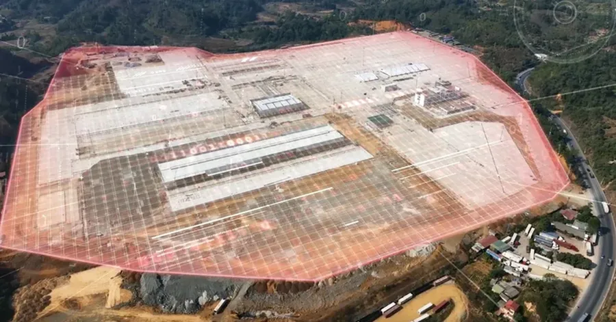 Aerial view of the Viettel Lang Son Logistics Park